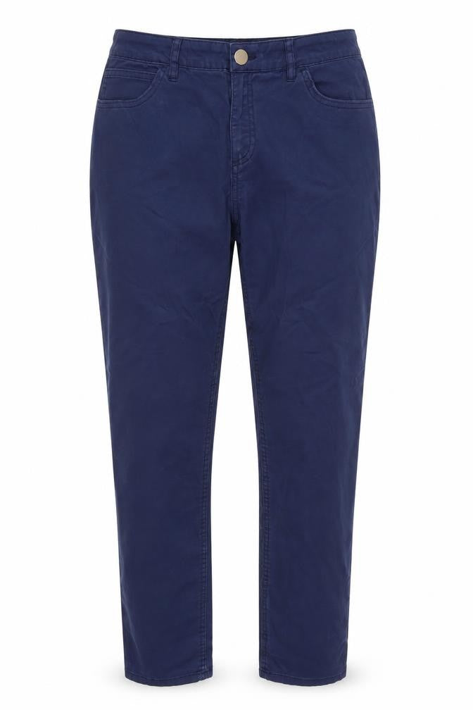Marks and Spencer Womens Blue   Chino Trousers Size 32 in L28 in