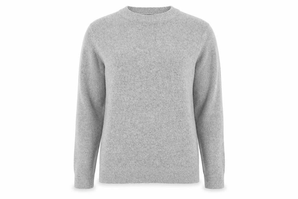 Front view of Studio women’s green jumper, size UK 16