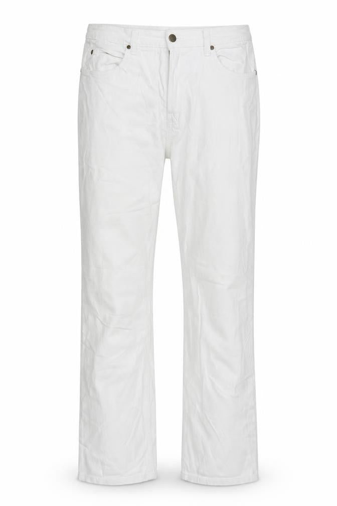 John Boner Womens White   Straight Jeans Size L L33 in