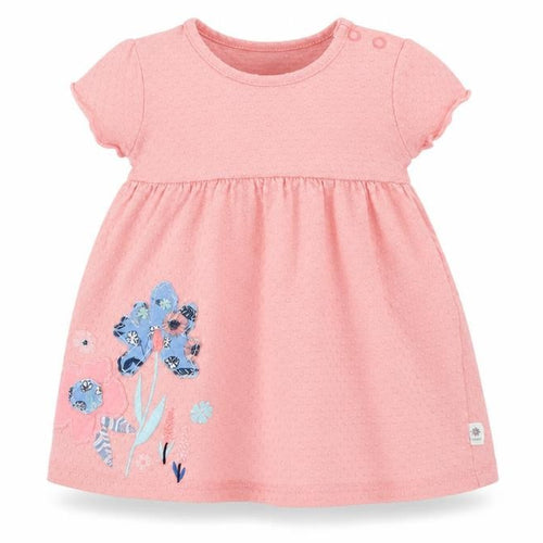 Maine Girls Pink Floral Jersey T-Shirt Dress  Size 6-9 Months