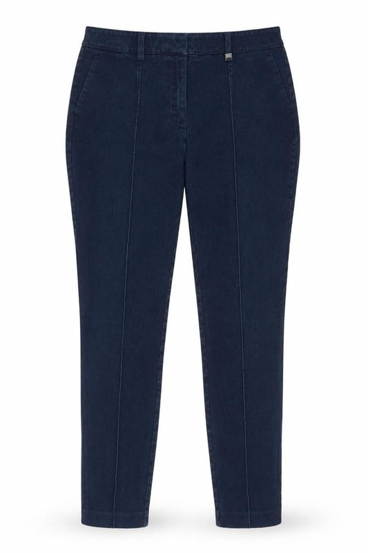 Front view of Next women’s blue denim skinny jeans, size UK 12, 25-inch leg