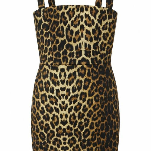 Boohoo  Womens Beige Animal Print  Bodycon  Size 10