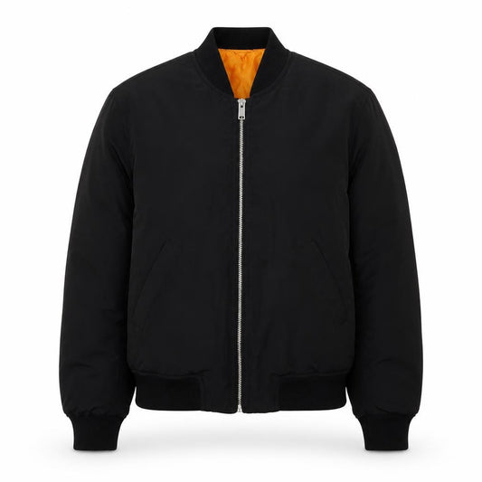 Front view of H&M women’s black jacket coat, size XS
