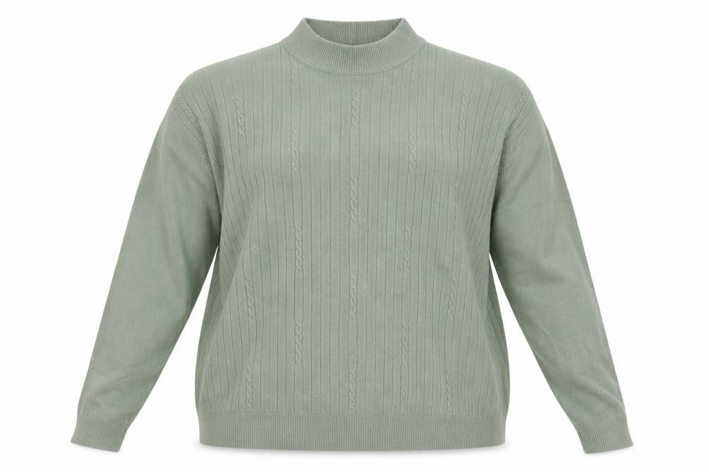 Bonmarché Womens Green  Knit Pullover Jumper Size XL