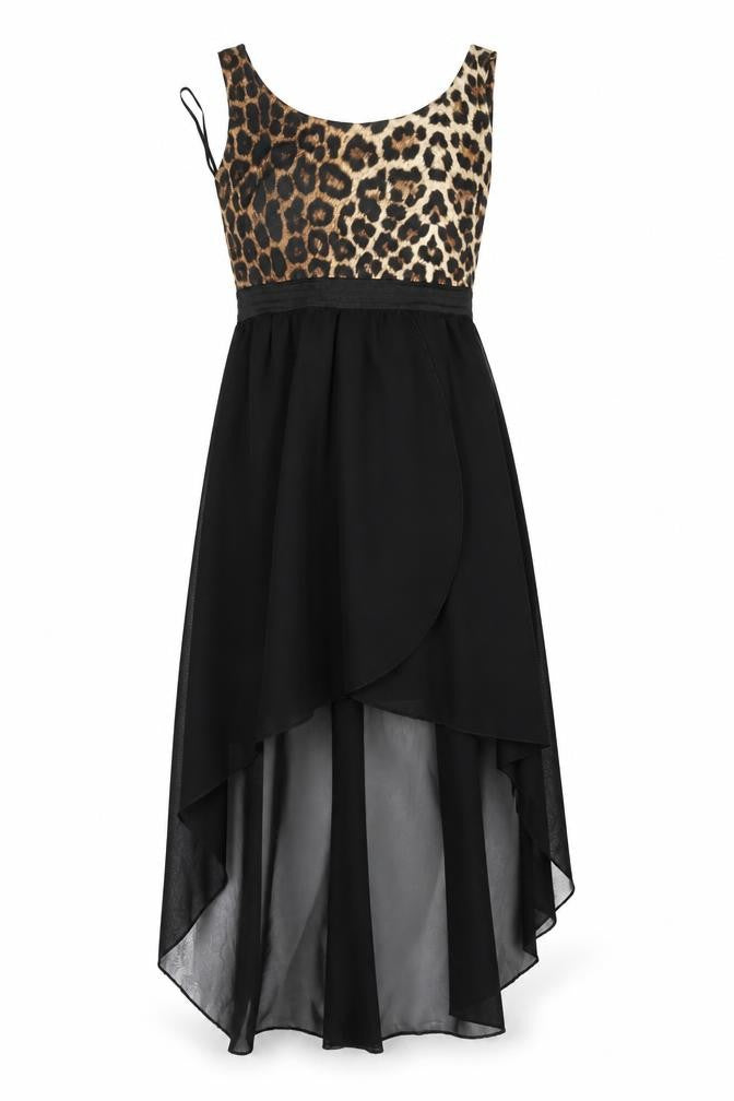 Missguided Womens Beige Animal Print Rayon Fit & Flare  Size S