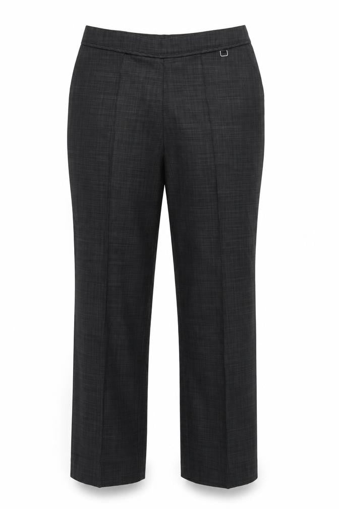 M&S Womens Grey   Trousers  Size 10 L26 in - Elastic Waist