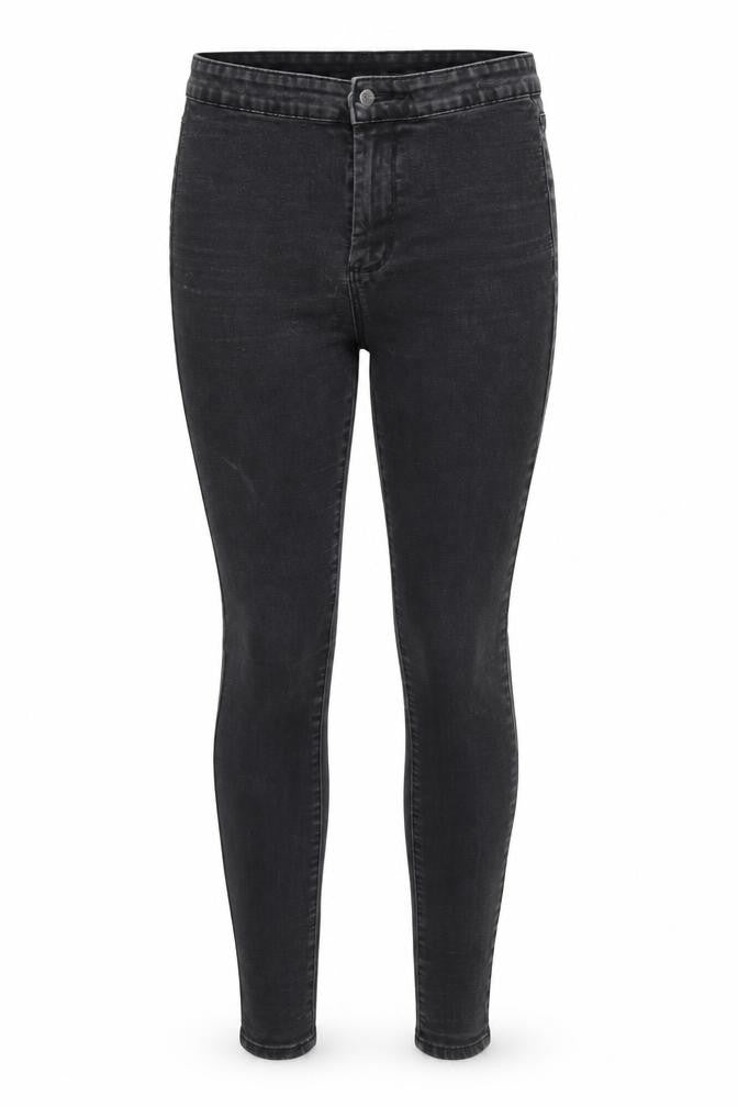 Denim & Co. Womens Black  Denim Skinny Jeans Size 10 L28 in - Elastic Waist