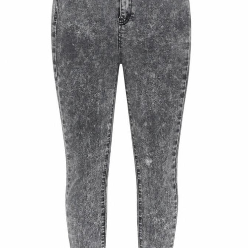 New Look Womens Grey  Denim Jegging Jeans Size 8 L28 in