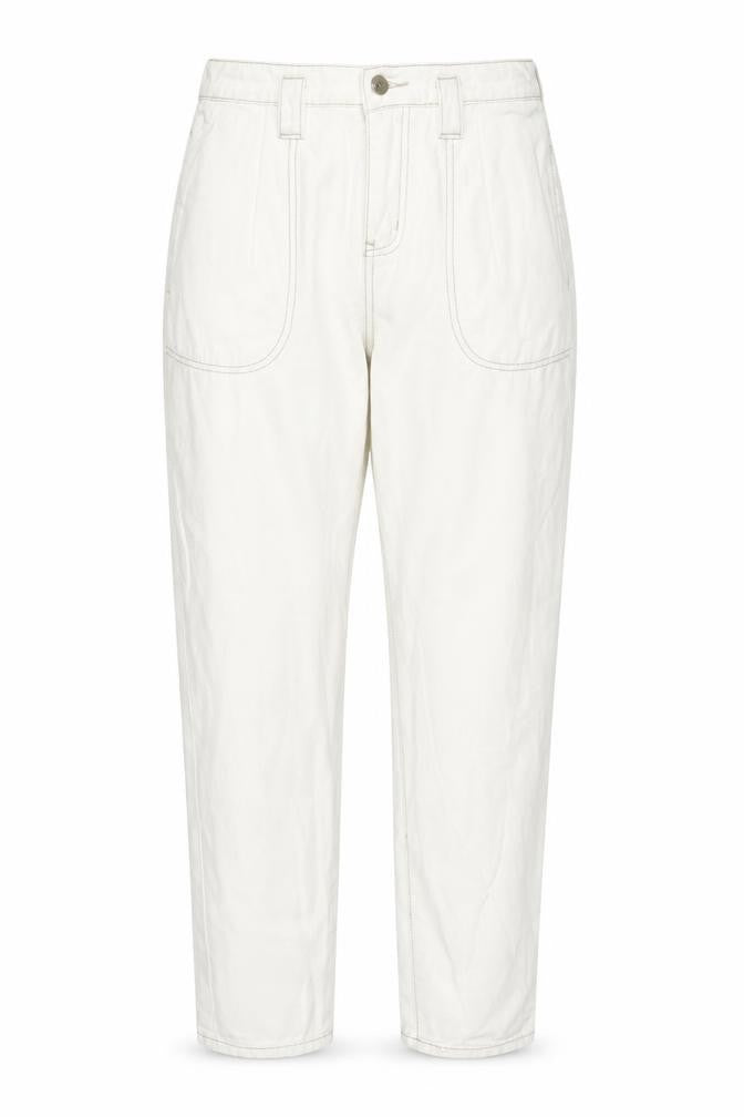 PRETTYLITTLETHING Womens White  Denim Straight Jeans Size 8 L27.5 in