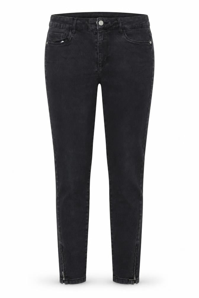 Front view of Only women’s grey denim jegging jeans, size UK 32, in, 26-inch leg