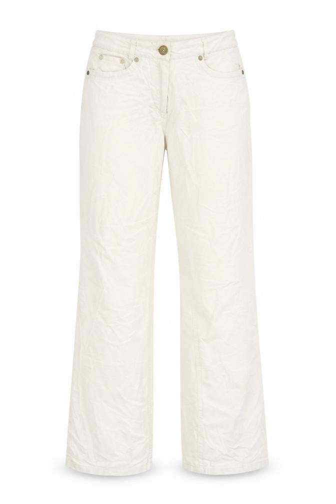 Strauss Womens Beige  Denim Straight Jeans Size 8 L31 in