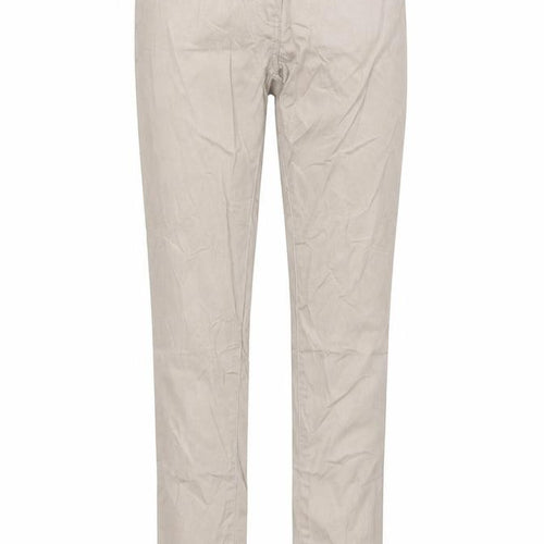 Flame Womens Beige   Chino Trousers Size 10 L30 in