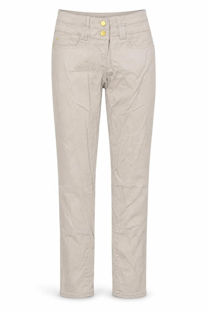 Flame Womens Beige   Chino Trousers Size 10 L30 in