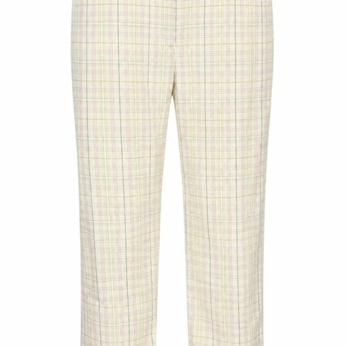 EB Company Womens Beige Check  Trousers  Size 14 L28 in