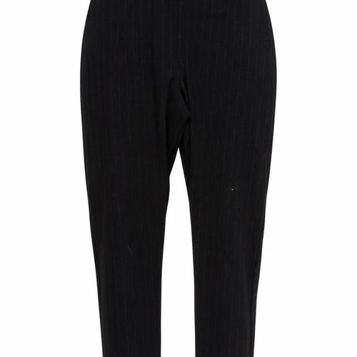 Somebody Else Womens Black Striped  Trousers  Size 8 L25 in
