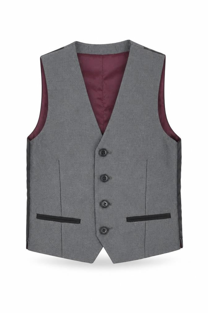 finest quality Boys Grey   Jacket Waistcoat Size 5 Years