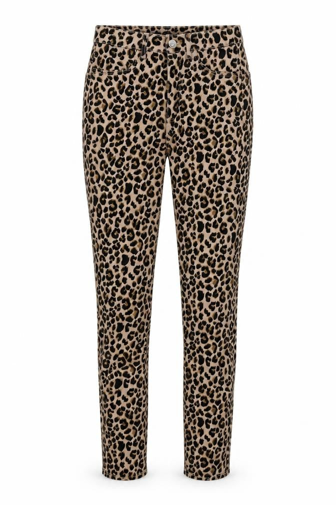 Divided Womens Brown Animal Print Denim Skinny Jeans Size 6 L26.5 in