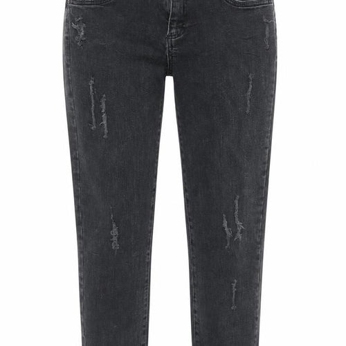 Denim Co Womens Black  Denim Cropped Jeans Size 10 L23 in