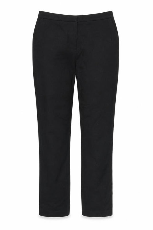 Front view of Papaya women’s black trousers, size UK 12, 28-inch leg