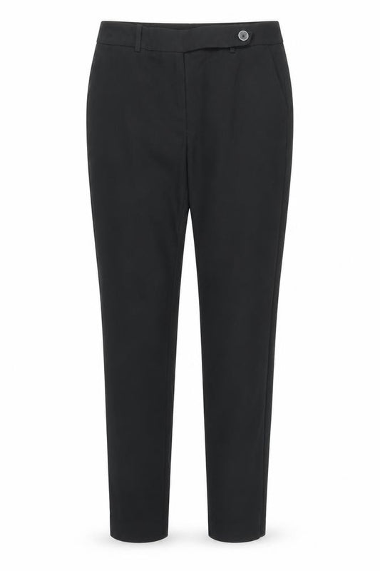 Front view of Next women’s blue trousers, size UK 8, 28-inch leg