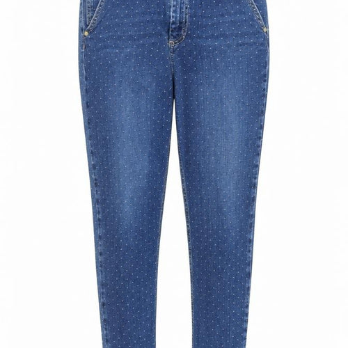 FC  Womens Blue  Denim Skinny Jeans Size 10 L25 in - Spotted