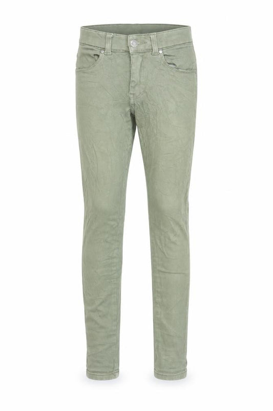 Front view of Dr Denim boys’ green denim skinny jeans size 2xs
