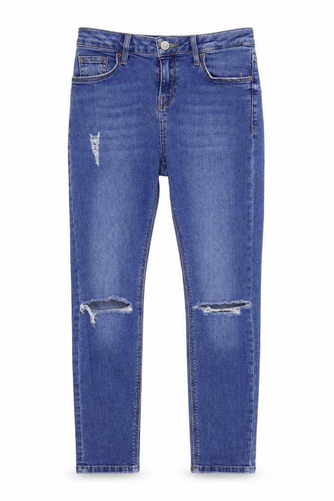 Topshop Girls Blue   Straight Jeans Size S