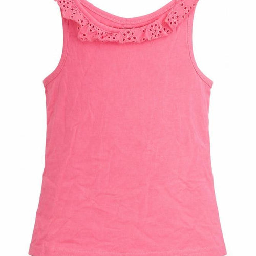 Nutmeg Girls Pink   Basic Tank Size 2-3 Years