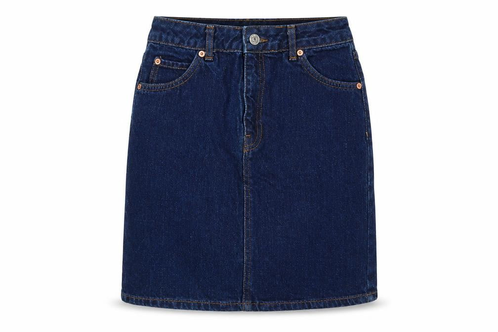 Topshop Womens Blue  Denim Straight & Pencil Set Size 26 in