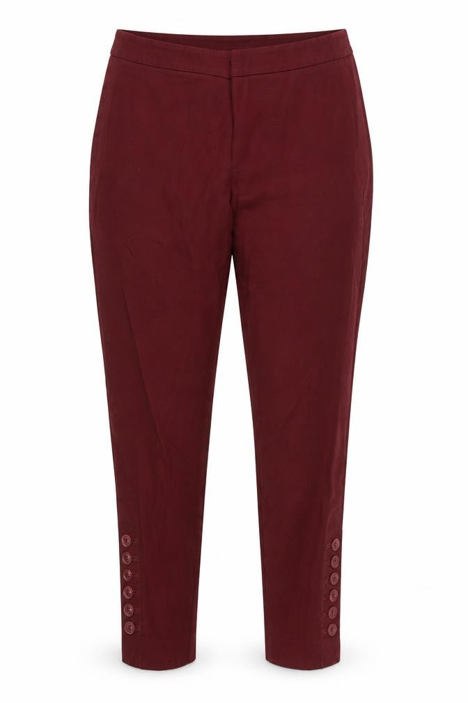 Talbots Womens Purple  Rayon Trousers  Size 6 L25 in