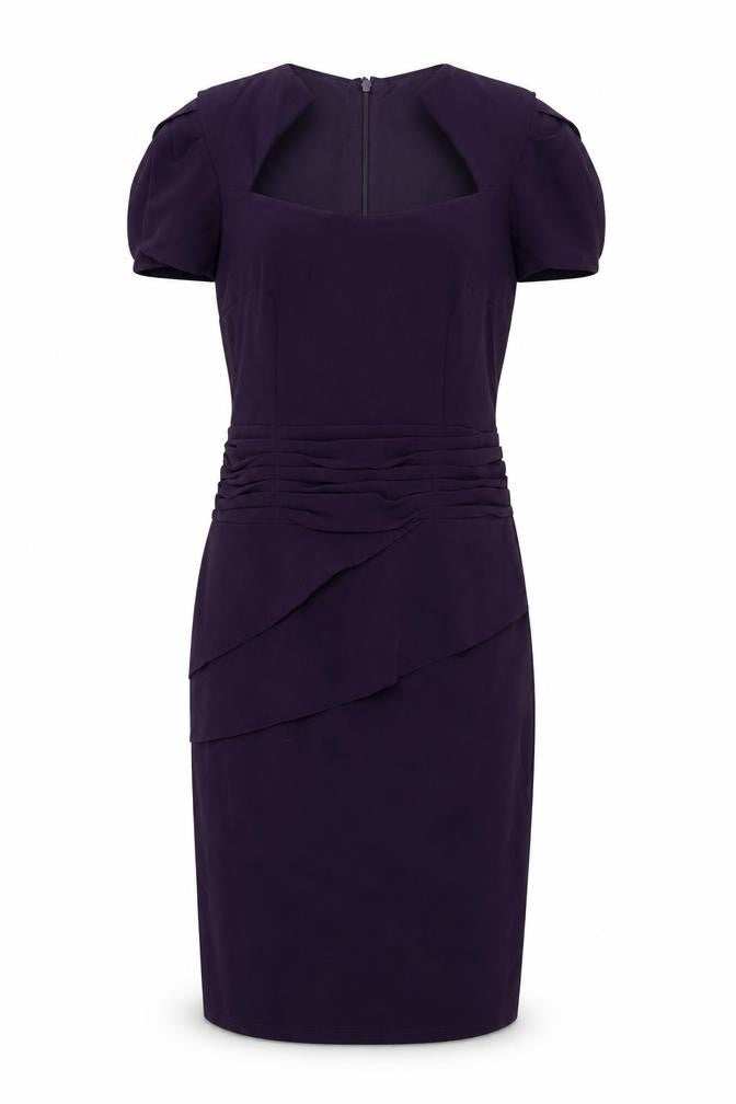 Front view of Lipstick women’s purple shift, size UK 8