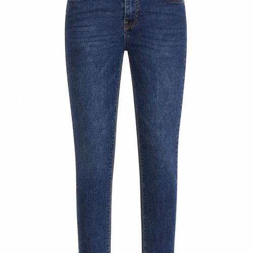 Denim & Co. Womens Blue  Denim Skinny Jeans Size 8 L28 in - Elastic Waist