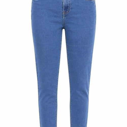 Denim & Co. Womens Blue  Denim Tapered Jeans Size 12 L28 in