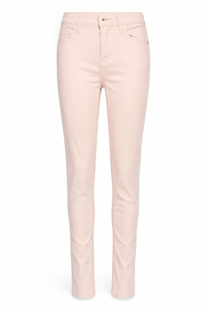 Stradivarius Womens Pink  Denim Skinny Jeans Size 6 L30 in - Elastic Waist