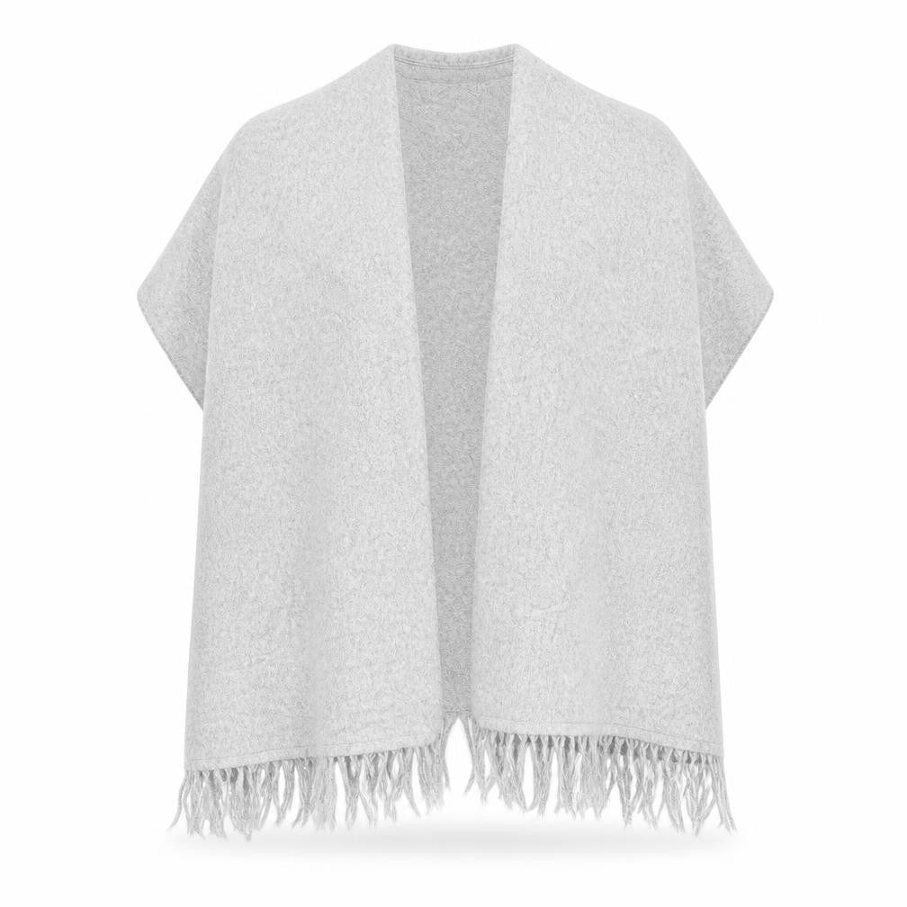 Front view of YD girls’ grey wrap jumper, size 8-9, years
