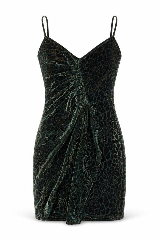 Front view of Primark women’s green mini, size UK 8