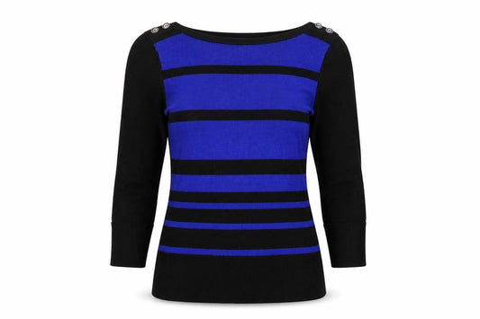 Front view of Principles women’s black jumper, size UK 6
