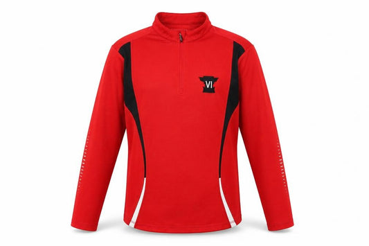 Front view of SPIRO men’s red jacket, size S
