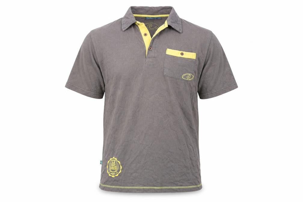 Blue Wahoo Mens Brown    Polo Size M