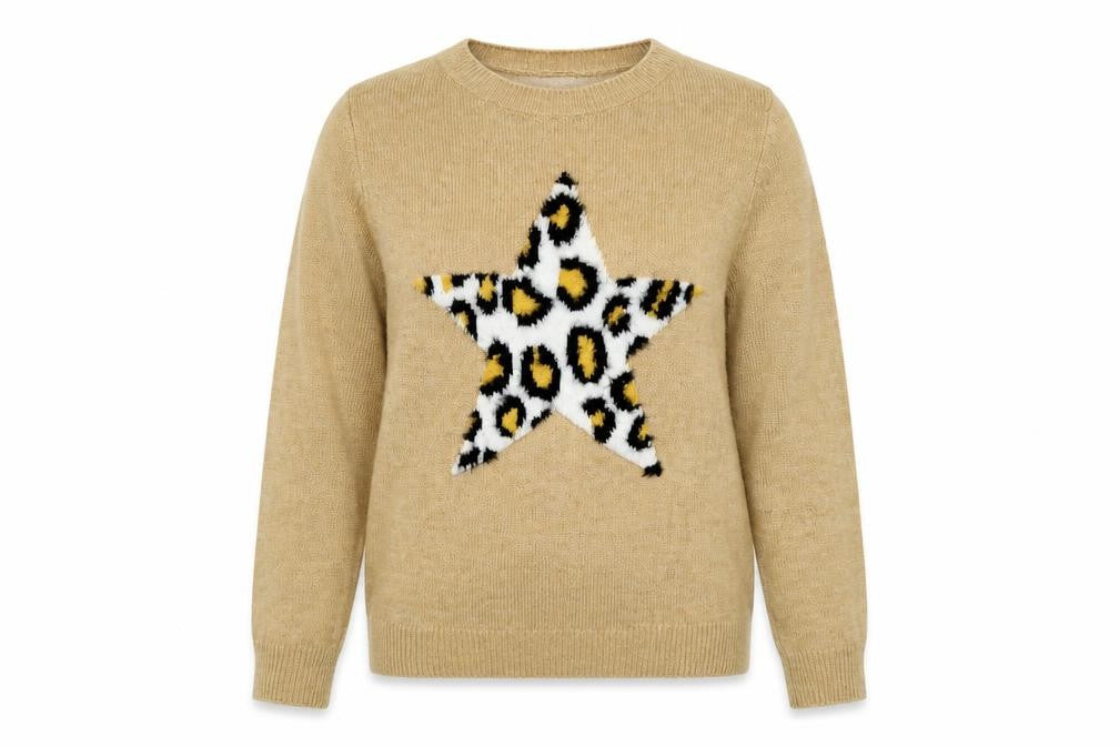 Front view of F&F women’s brown jumper, size UK 8