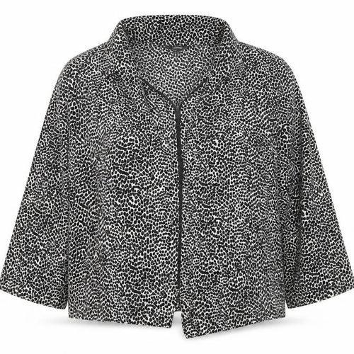 George Womens Black Animal Print  Jacket  Size 14