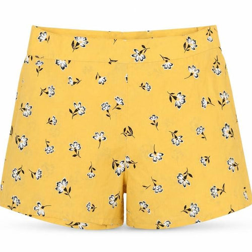 New Look Girls Yellow Floral  Paperbag Shorts Size 13 Years
