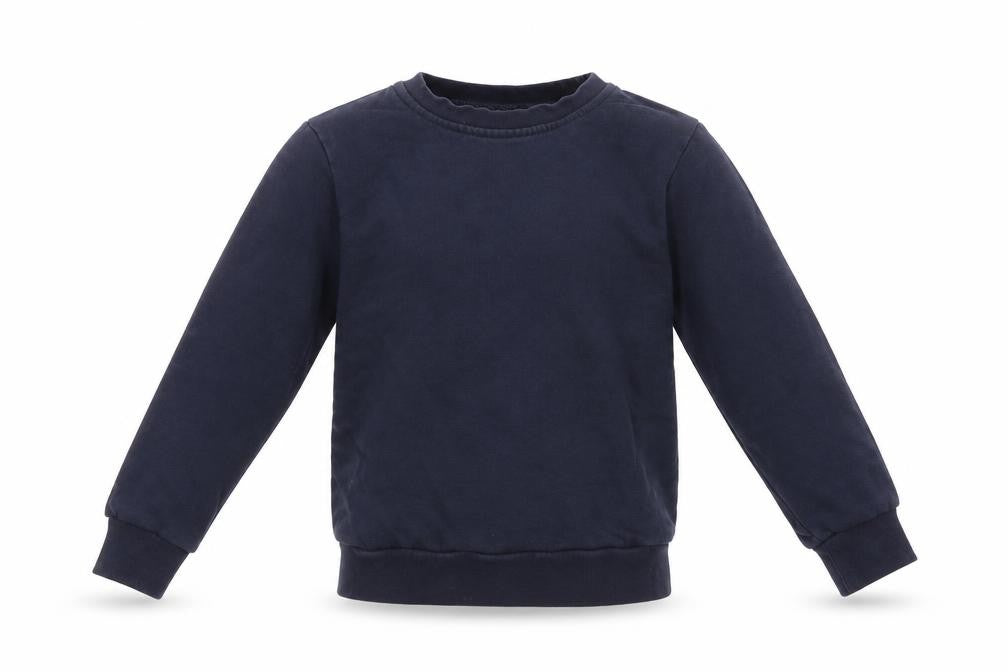 Front view of George boys’ blue pullover sweatshirt, size 5-6, years