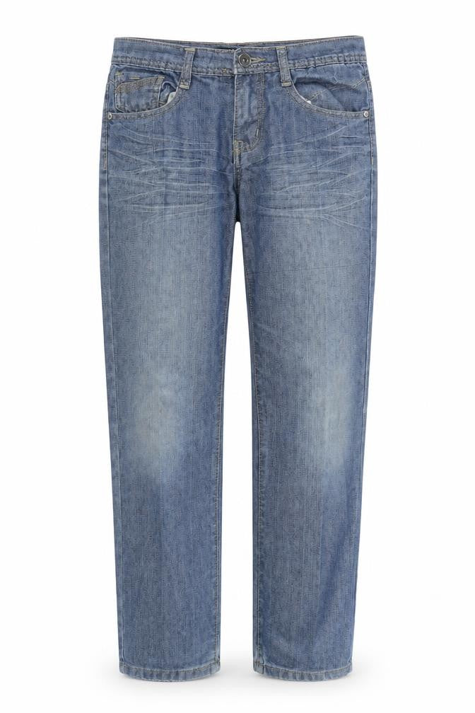 LR Scoop Womens Blue  Denim Straight Jeans Size 10 L25 in