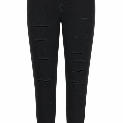 denim snd co Womens Black   Skinny Jeans Size 10 L28 in - RIPPED JEANS