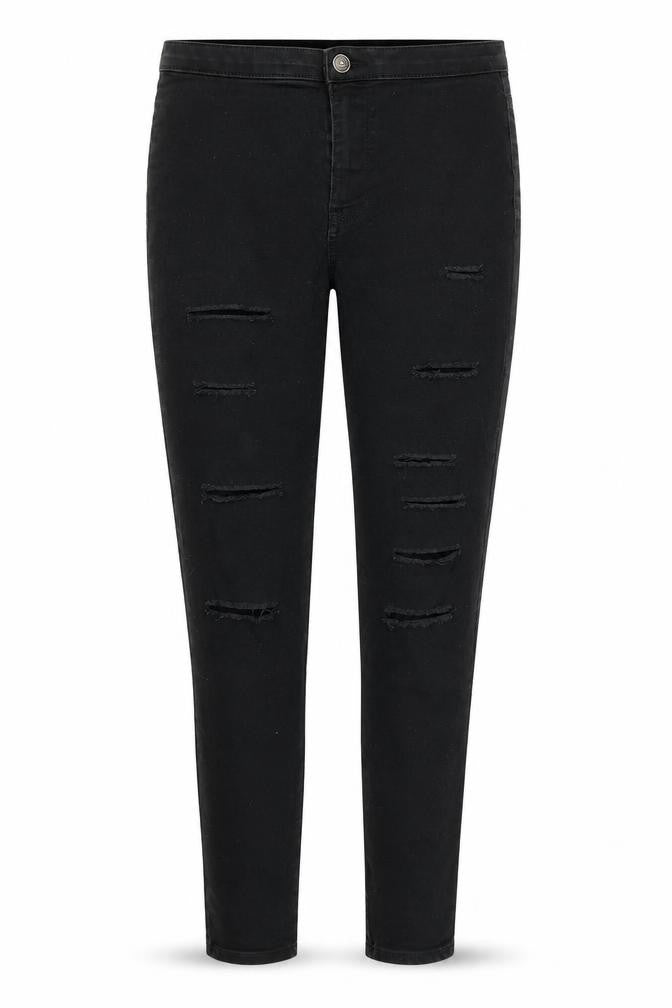 denim snd co Womens Black   Skinny Jeans Size 10 L28 in - RIPPED JEANS