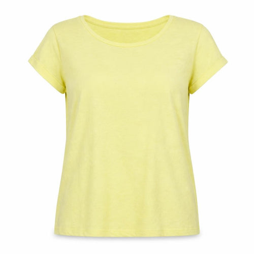 By Henry Holland Womens Yellow Floral  Basic T-Shirt Size 6