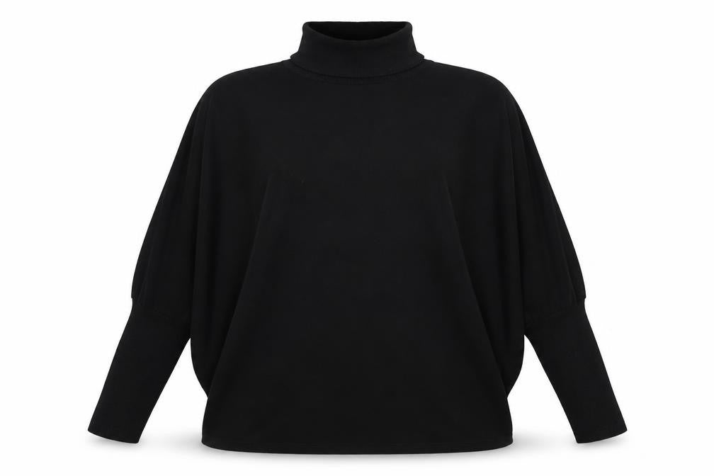 Front view of Primark women’s black jumper, size UK 12