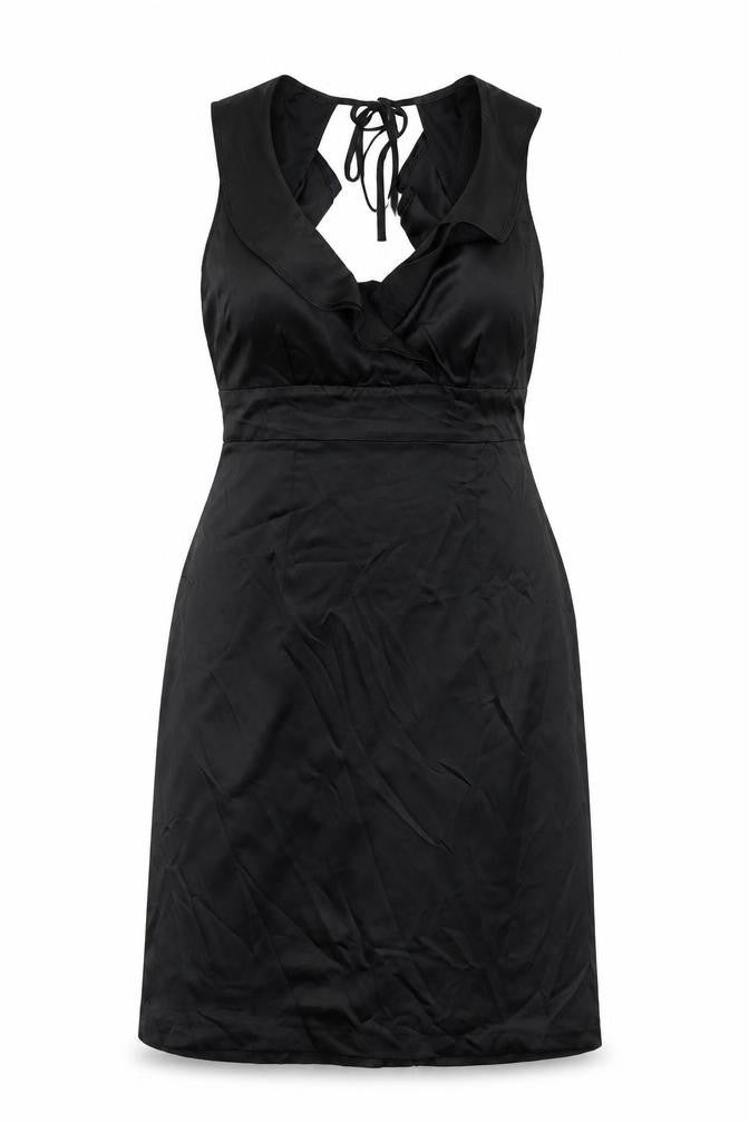 Debenhams Womens Black A-Line Size 12 - Frill Detail