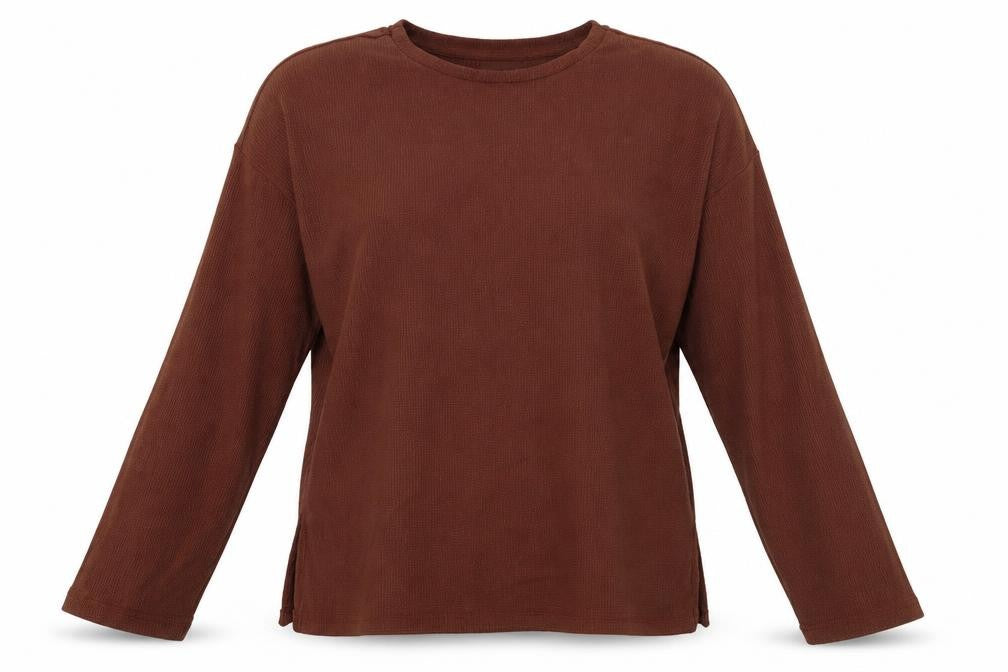 Pull&Bear Womens Brown   Basic Blouse Size XS